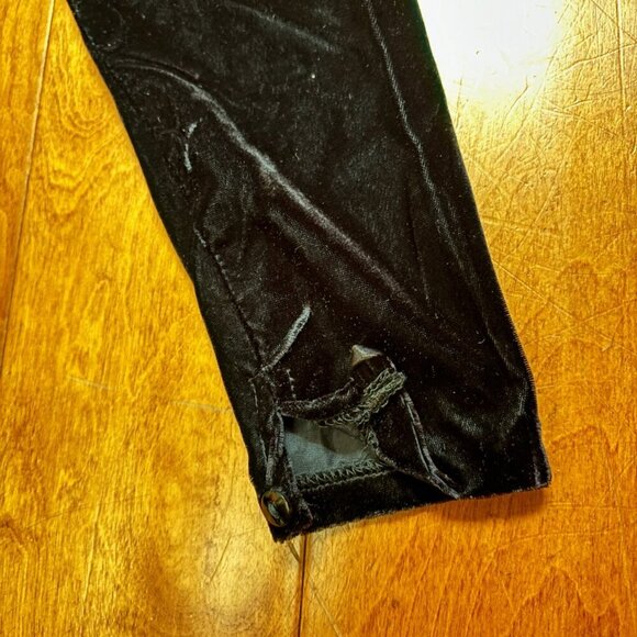 Vtge Jessica McClintock Gunne Sax Dress 11/12 Blk Velvet Lace Beaded 80's Witchy - Picture 16 of 16